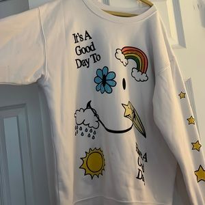 Smiley brand Doodle Crewneck Sweatshirt